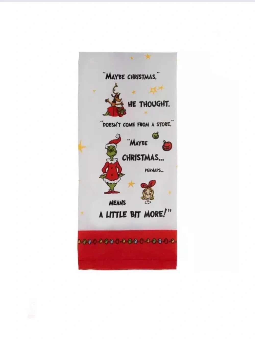 Grinch Quote Kitchen Towel Set of 2
